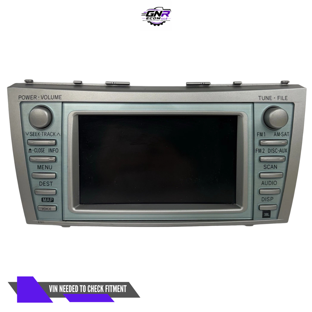 2007–2009 Toyota Camry JBL Radio Cd GPS Navigation Screen E7011 86120-06460 — view 1