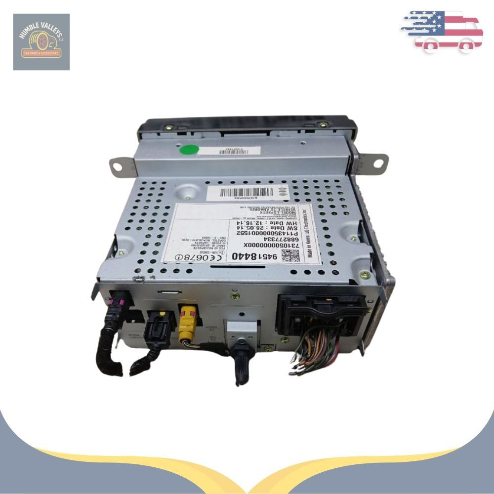 2015–2016 Chevrolet Sonic Radio Receiver Display Screen ID 94518440 — view 2