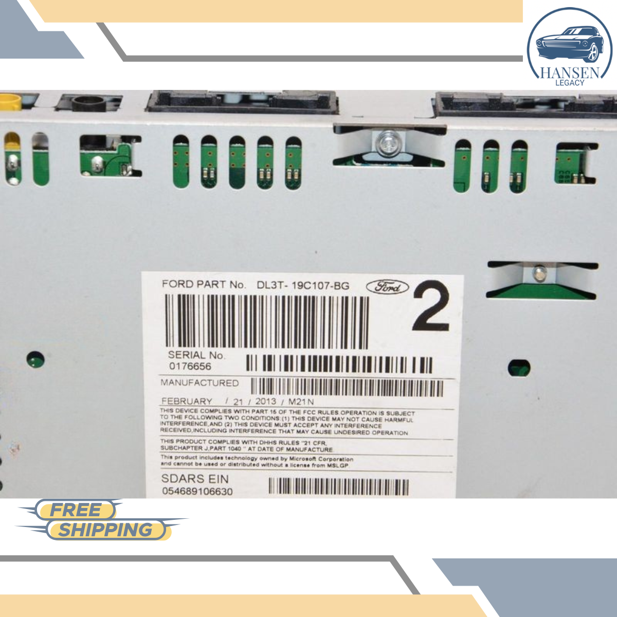 2013 Ford F150 AM FM CD Mp3 Single Disc Satellite Radio Receiver OEM 13 — view 5