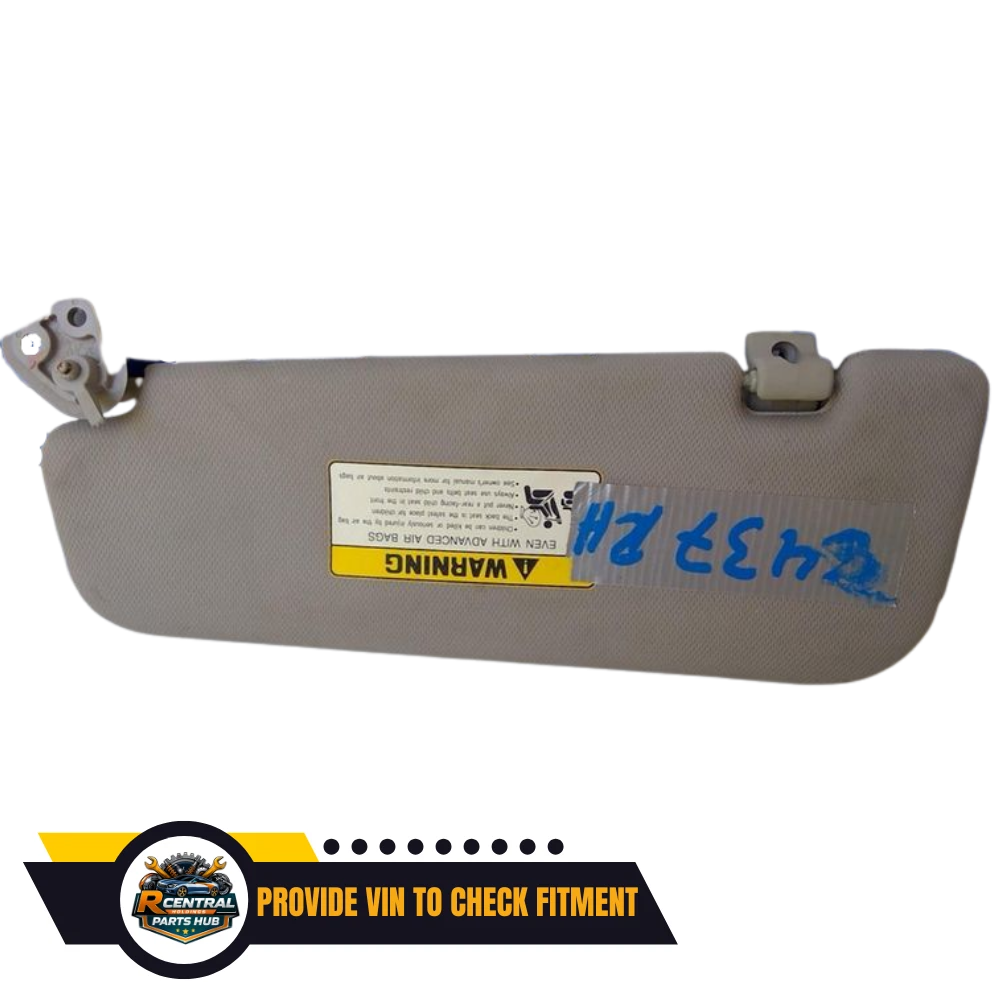 2009–2016 Hyundai Genesis RH Passenger Sunvisor Sun Visor with Mirror Extender OEM — view 2
