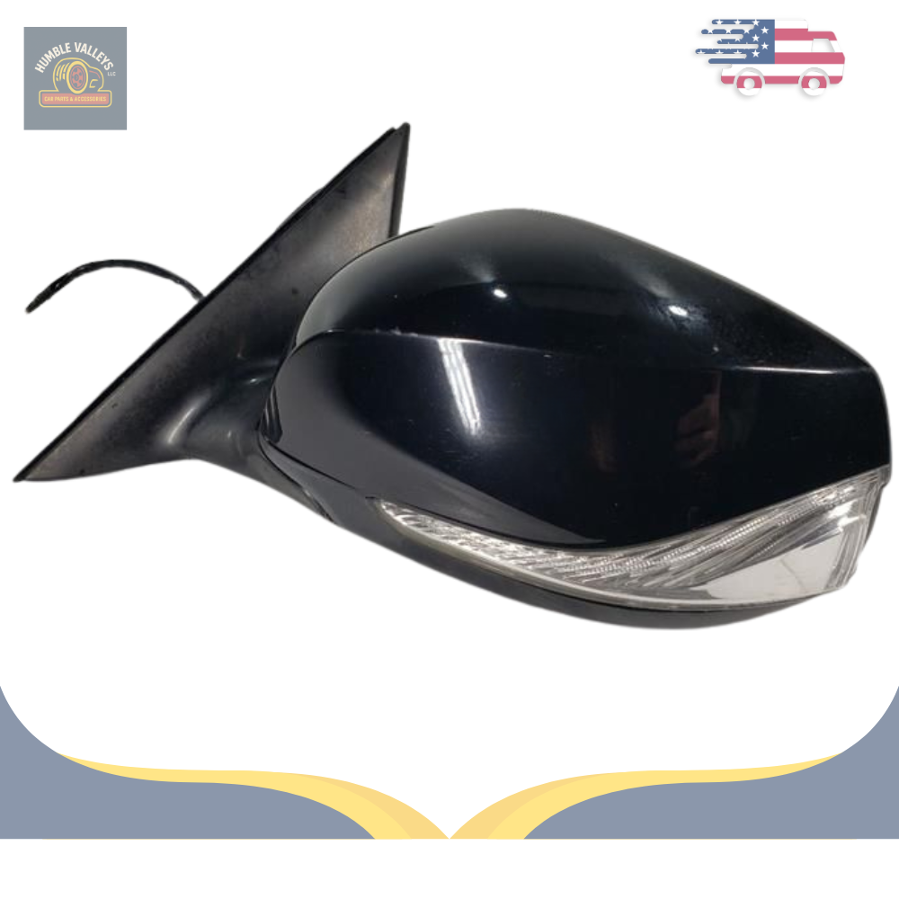 2014–2021 Infiniti Q50 Left Driver Side View Door Mirror Power Black OEM LH — view 5