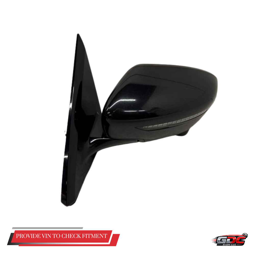 2018–2020 Nissan Pathfinder LH Driver Side Door Mirror w Camera Black OEM — view 1