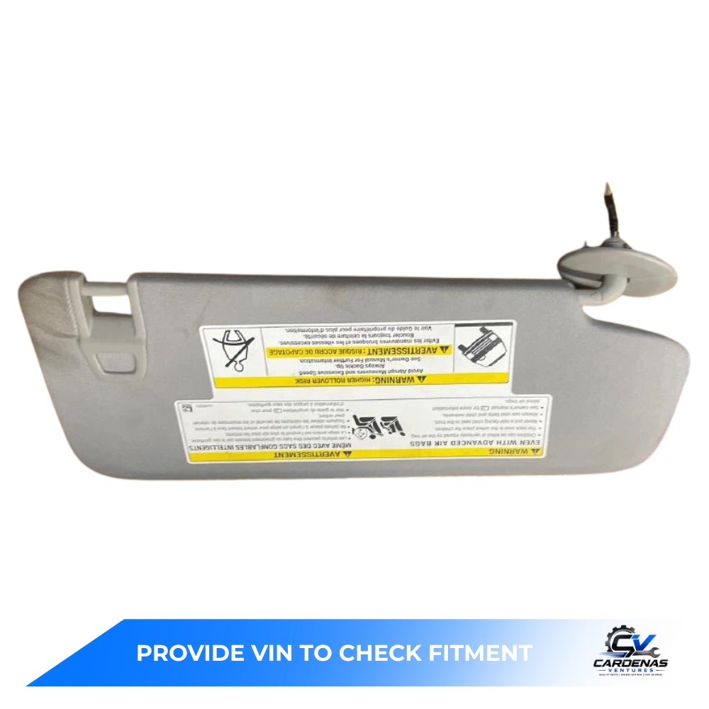2018–2019 Chevrolet Equinox LH Driver Sunvisor Sun Visor with Mirror & Light OEM — view 2