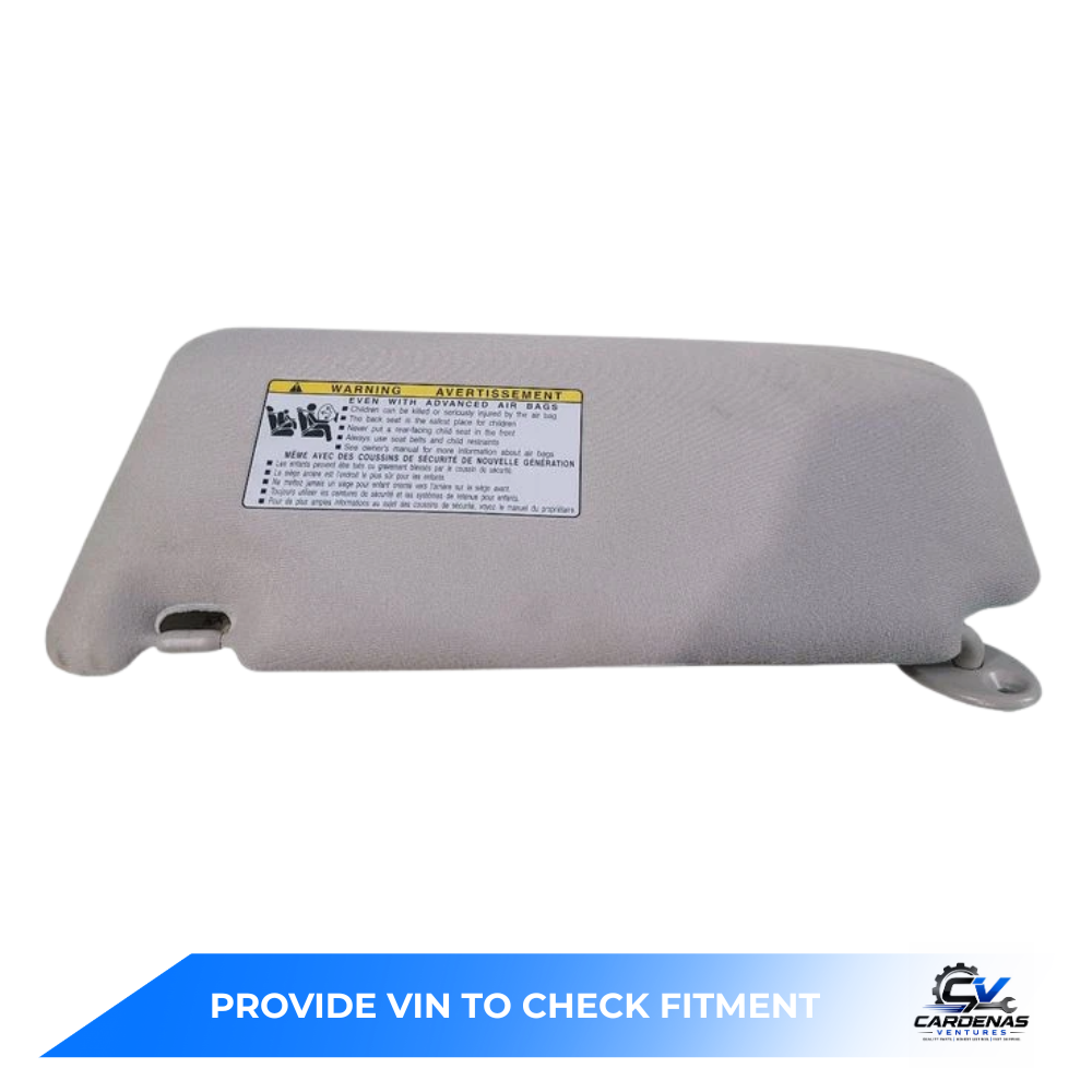 2010–2016 Toyota Venza Passenger RH Sun Visor OEM — view 1
