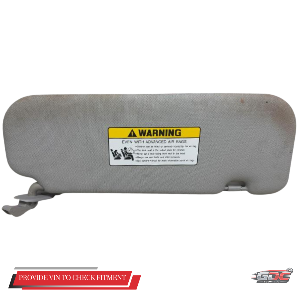 2014–2016 Hyundai Elantra Driver LH Interior Sun Visor with Mirror Gray OEM — view 2