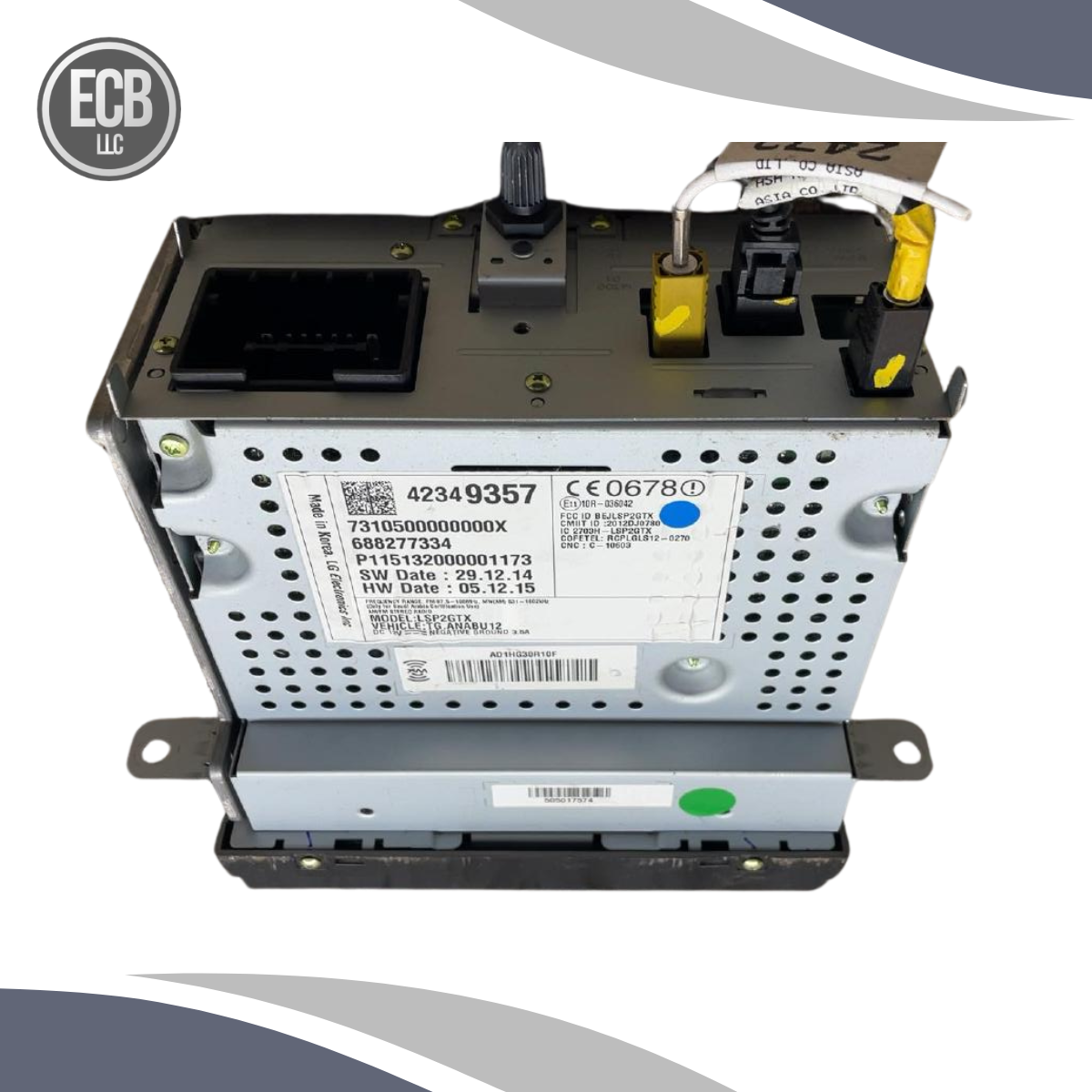 2015–2016 Chevrolet Trax Radio Receiver MyLink Satellite OEM — view 2