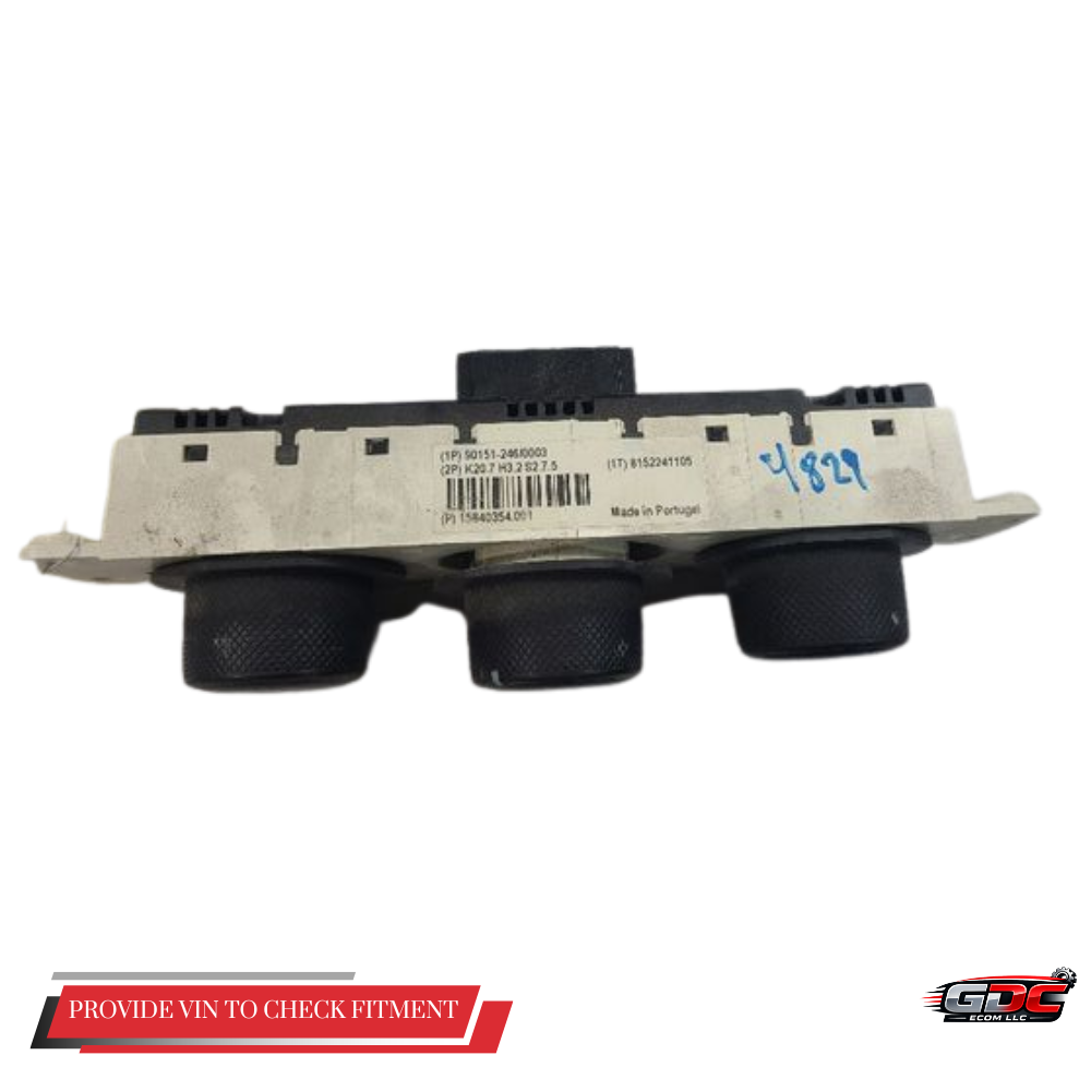 2006–2008 Hummer H3 Manual Climate AC Heater Temperature Control OEM — view 5