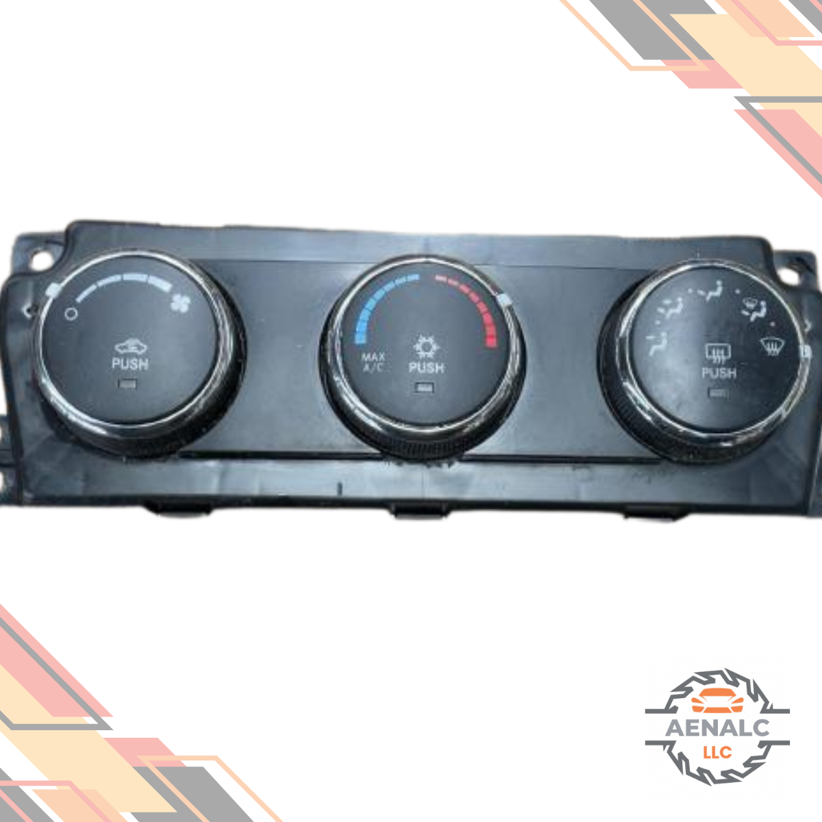 2009–2010 Dodge Ram 1500 AC Heater Climate Control Unit without Rear Defrost 09 10 — view 2