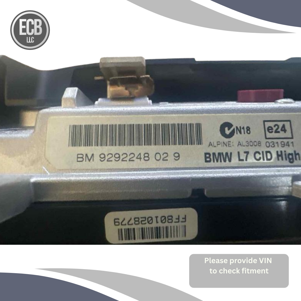 2014–2015 BMW 428i 435i Navigation Info Display GPS Screen OEM — view 3
