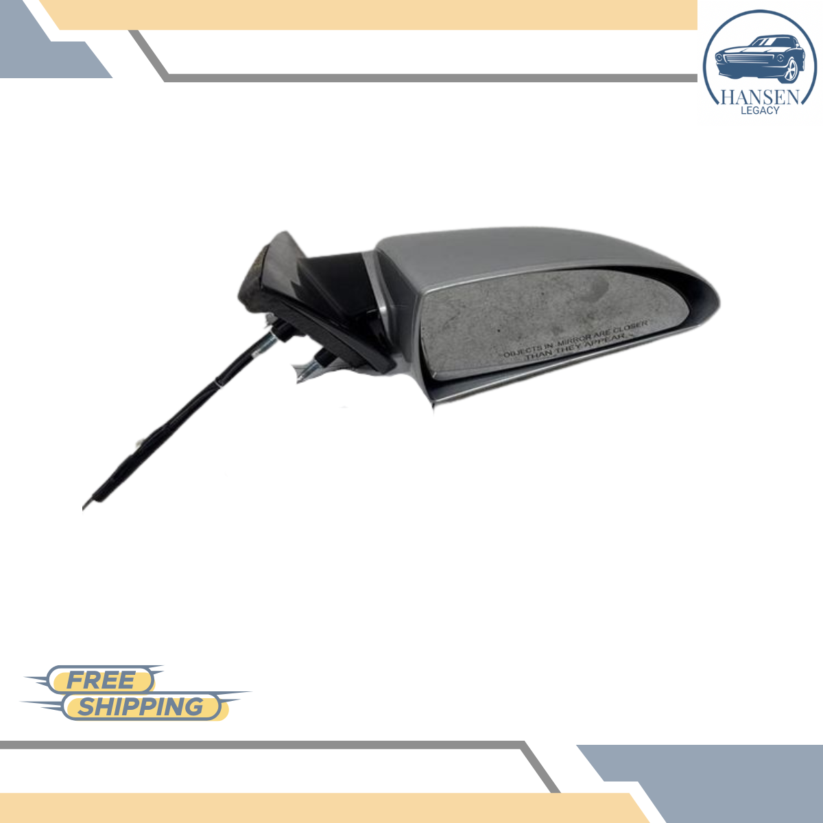2006–2016 Chevrolet Impala Right Passenger Side View Door Mirror Option DG7 Silver — view 5