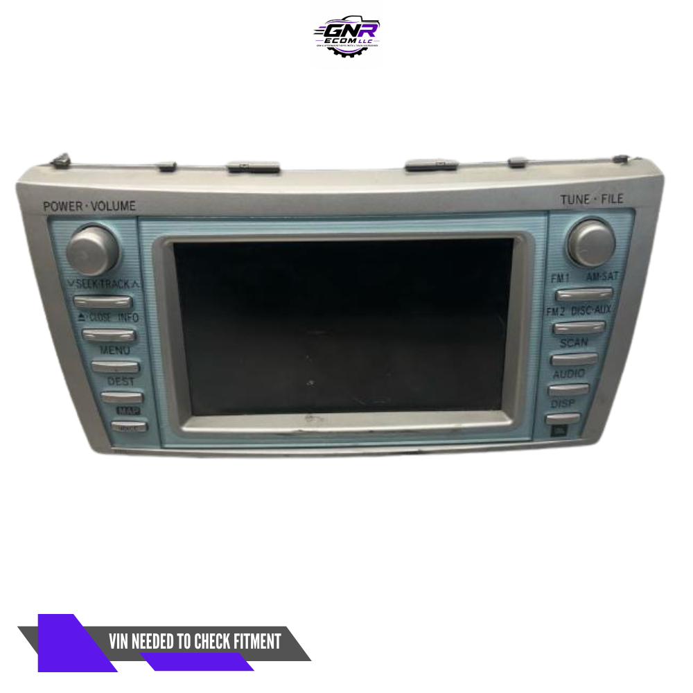 2007–2009 Toyota Camry Hybrid AM FM Navigation SAT MP3/CD/DVD Player Radio OEM — view 1