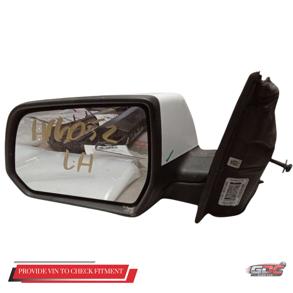 2017–2019 GMC Acadia Left Driver Side View Door Mirror Power Option DR5 White — view 2