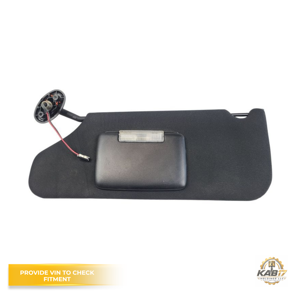 2011–2014 Chrysler 200 LH Left Driver Side Sun Visor Black OEM — view 1