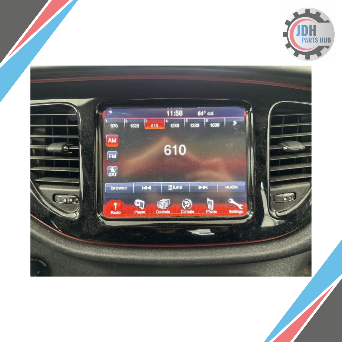 2013–2016 Dodge Dart Navigation Display Screen GPS TV Info OEM — view 4