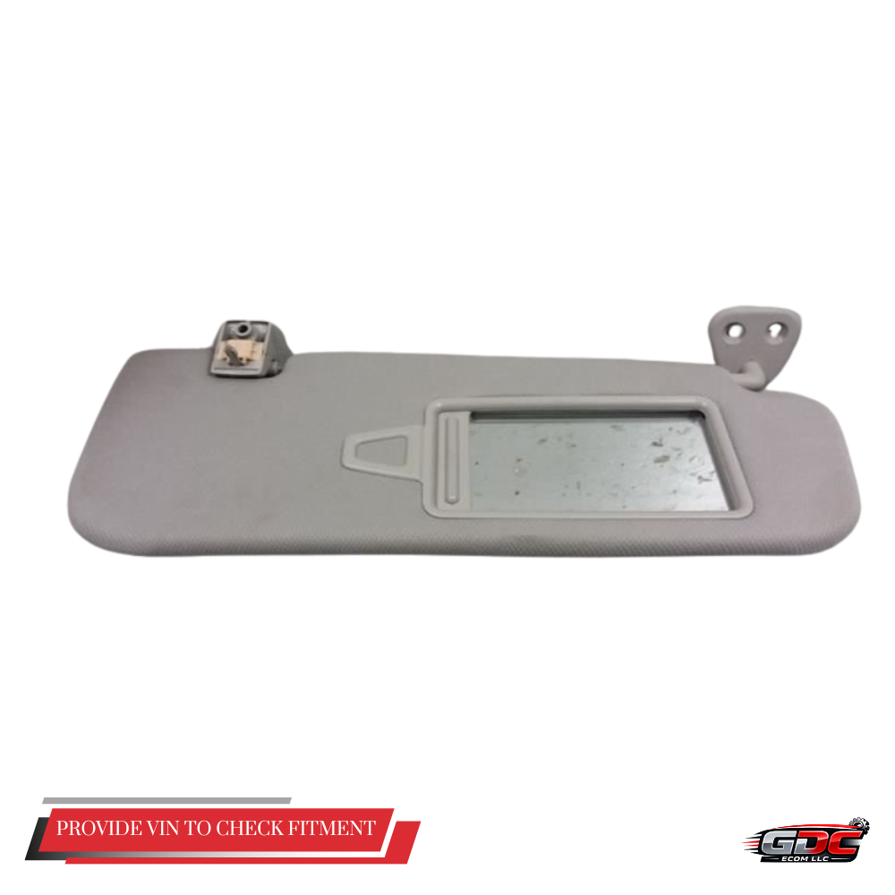 2009–2016 Hyundai Genesis RH Passenger Sunvisor Sun Visor with Mirror Extender OEM — view 1