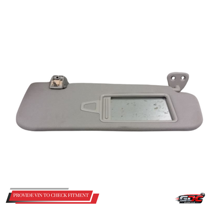 2009–2016 Hyundai Genesis RH Passenger Sunvisor Sun Visor with Mirror Extender OEM — view 1
