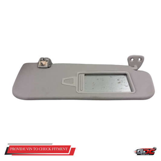 2009–2016 Hyundai Genesis RH Passenger Sunvisor Sun Visor with Mirror Extender OEM — view 1