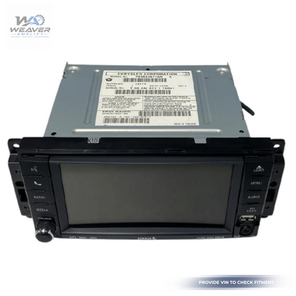 2010–2012 Dodge Caliber Radio AM/FM Satellite DVD Player Receiver ID RBZ OEM — view 1