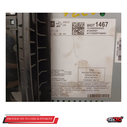 2018–2020 Chevrolet Sonic Trax Radio Multimedia Receiver Player OEM — view 2