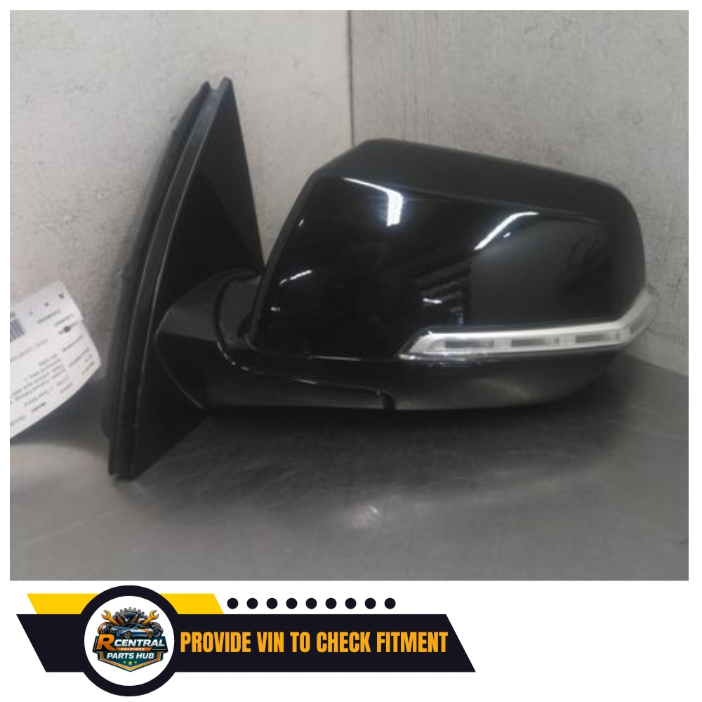 2018–2022 Chevrolet Traverse Left Driver Side View Door Mirror Black — view 1