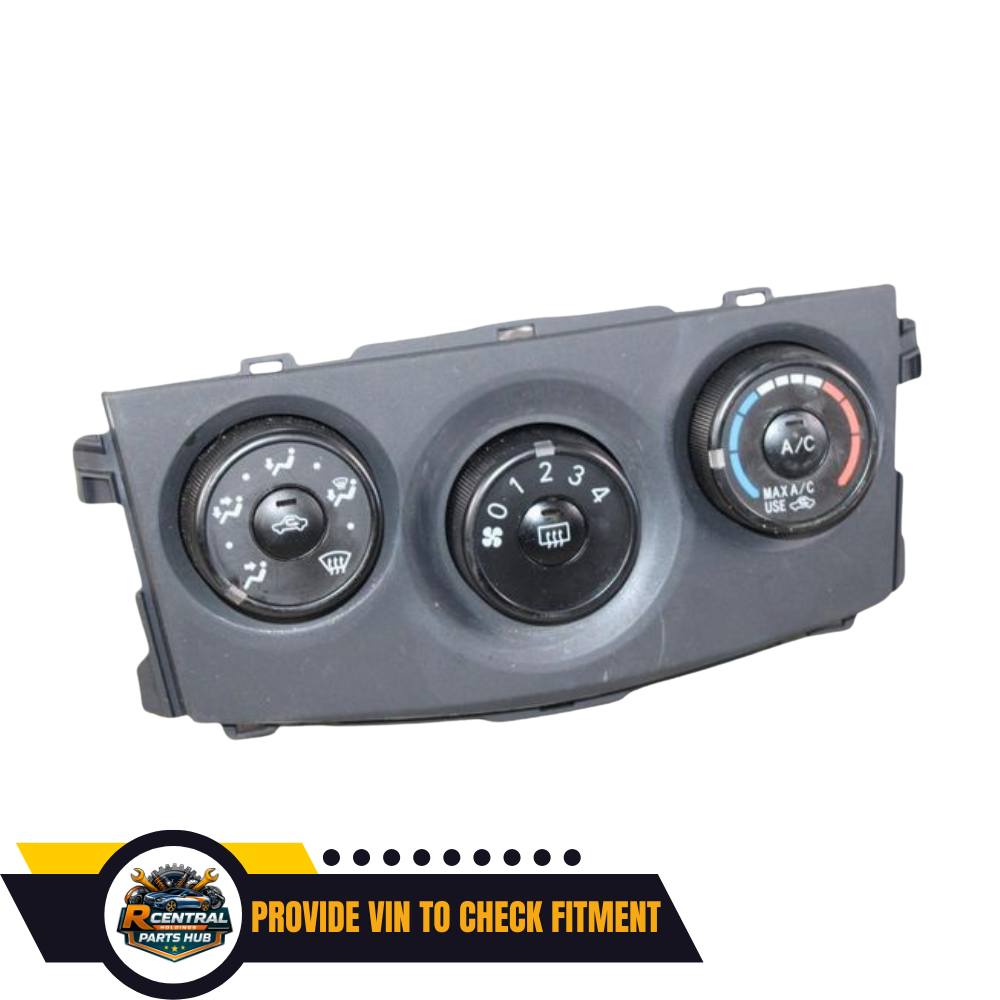 2009–2013 Toyota Corolla Manual A/C AC Heater Temperature Control — view 2