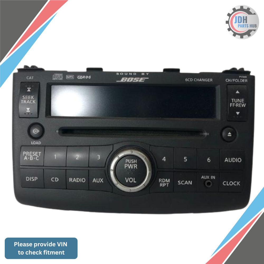 2008–2009 Nissan Rogue Bose 6 CD Radio Receiver OEM — view 1
