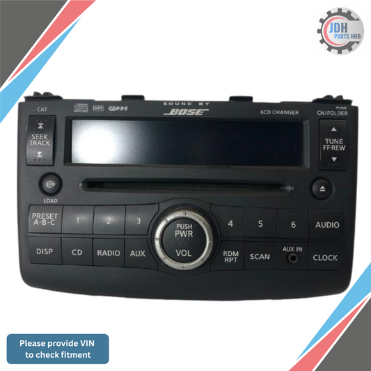 2008–2009 Nissan Rogue Bose 6 CD Radio Receiver OEM — view 1
