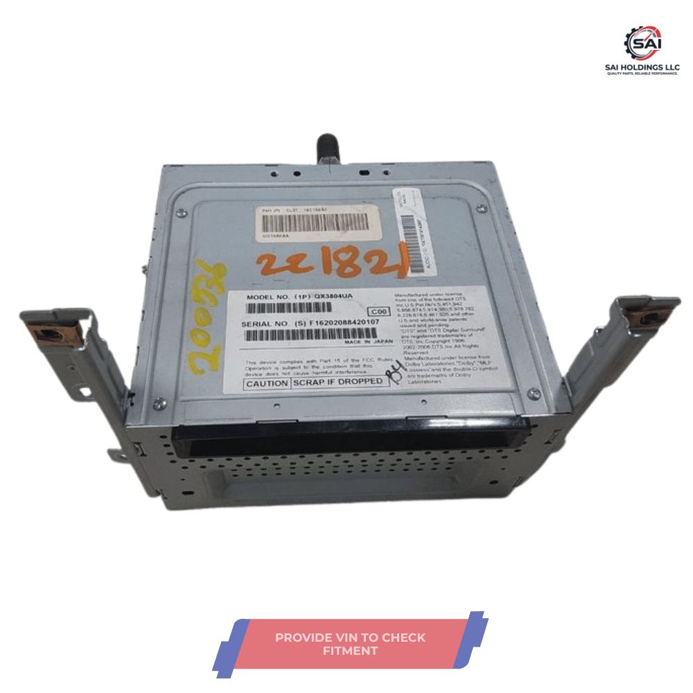 2012 Ford F-150 AM FM Radio Receiver Single Disc Satellite with Nav OEM — view 1