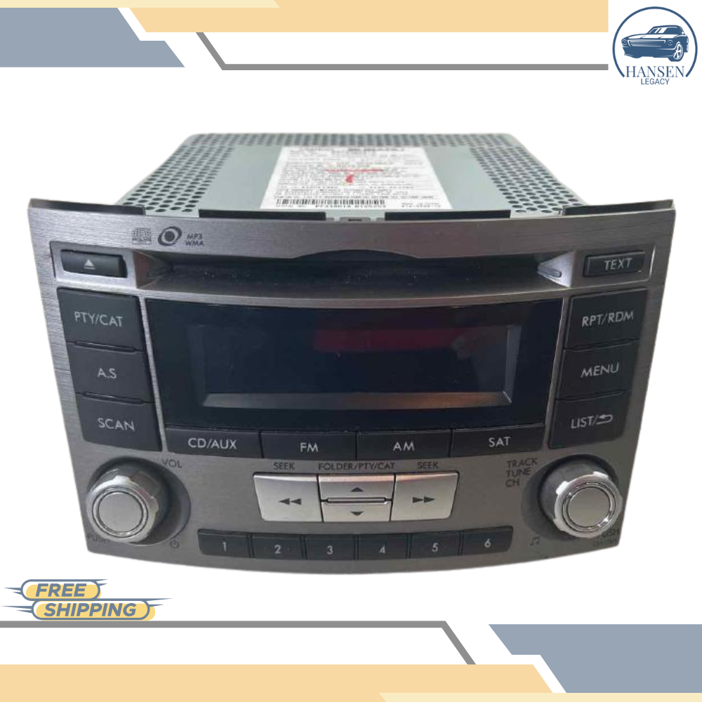 2012–2014 Subaru Legacy AM FM CD Radio Receiver ID CE617U1 Tested 12 13 14 — view 1