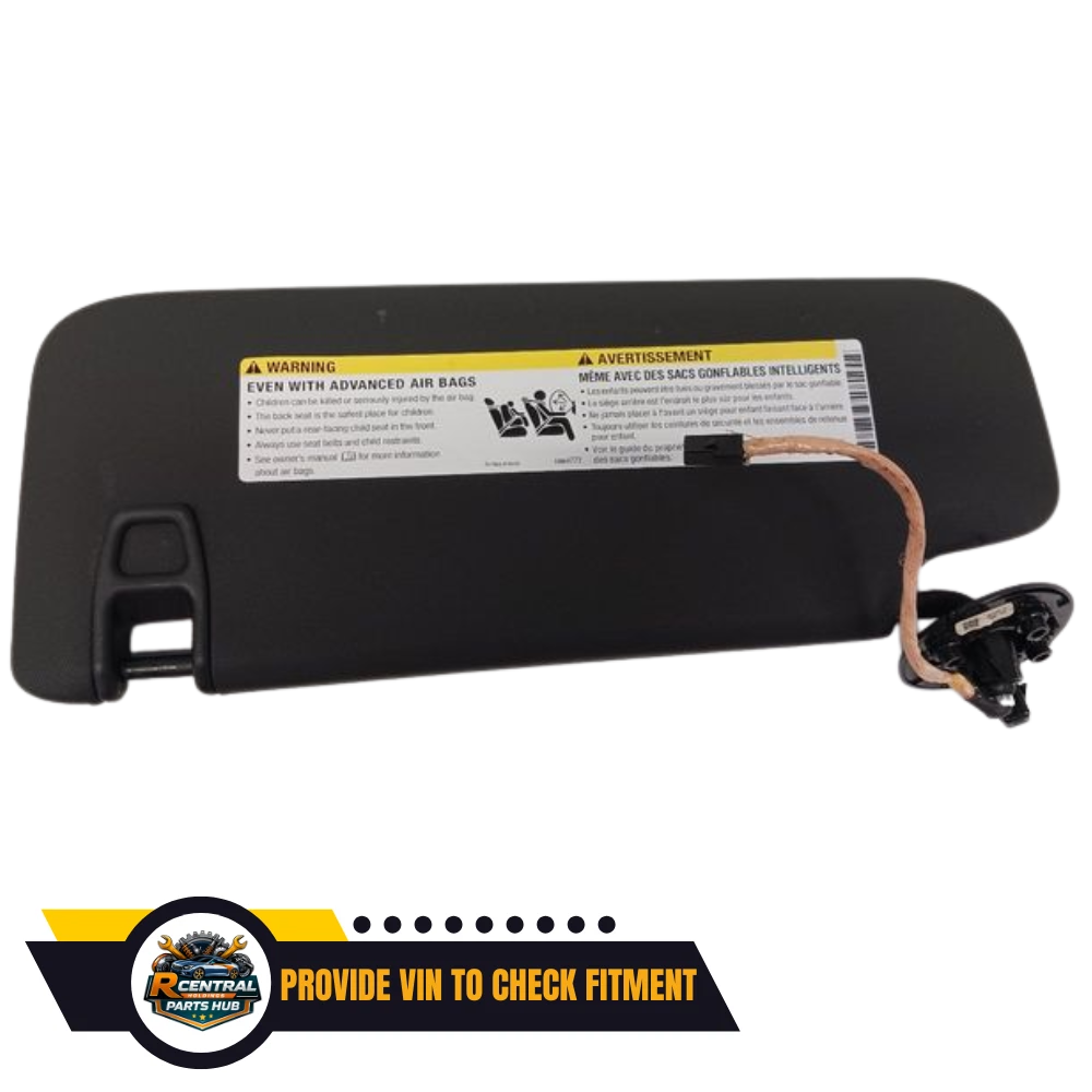 2017–2019 Chevrolet Cruze RH Passenger Sunvisor Sun Visor with Mirror & Light OEM — view 2