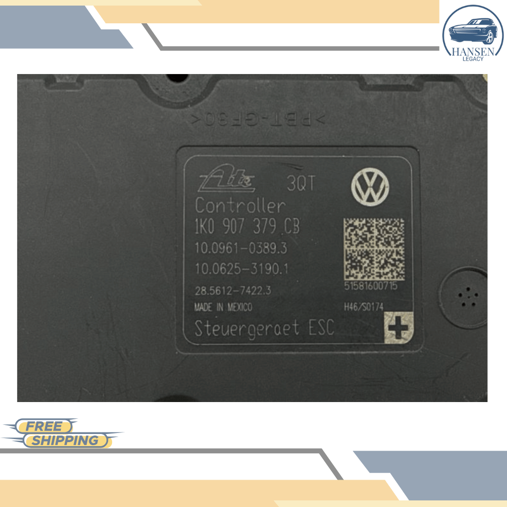 2015–2019 Volkswagen Passat Anti Lock Abs Brake Pump Module Assembly OEM — view 3