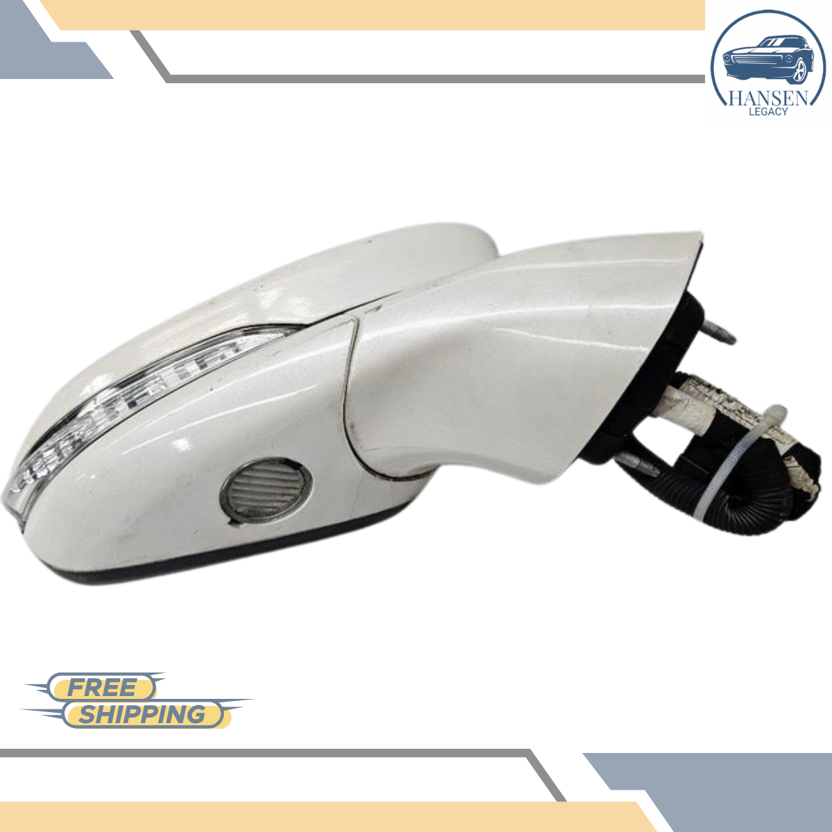 2015–2017 Ford Fusion Right Passenger Side View Door Mirror White RH — view 4
