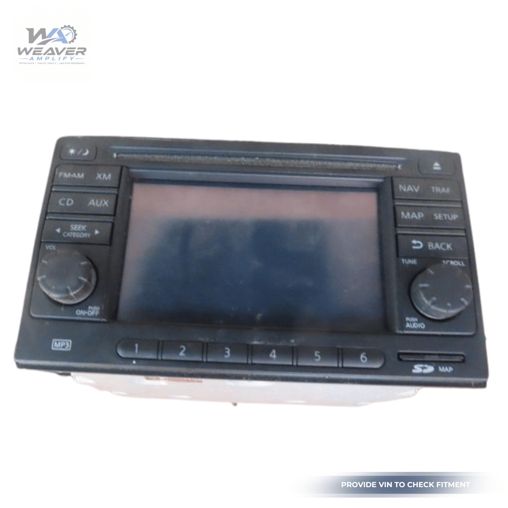 2010–2012 Nissan Sentra AM FM CD Player Radio with Navigation ID 259157W80C OEM — view 1