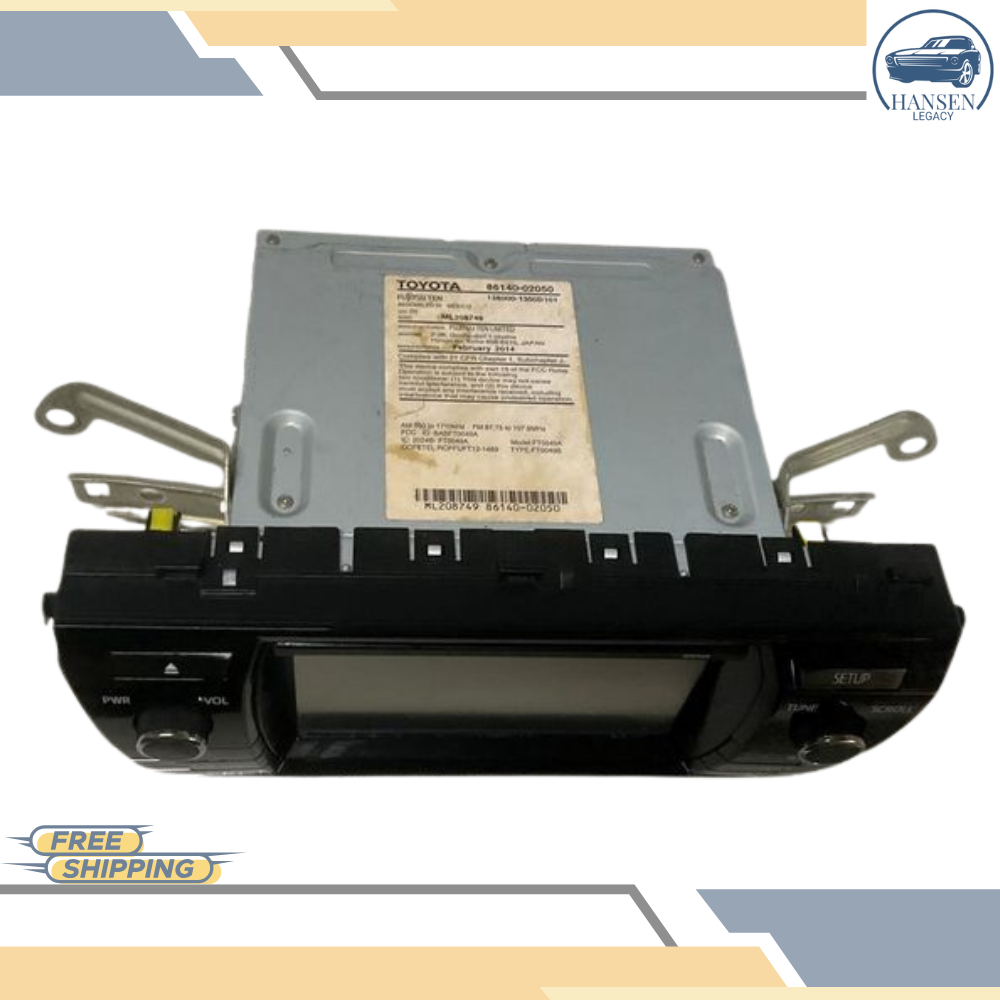 2014–2016 Toyota Corolla AM FM Audio Equipment Radio Receiver Display Screen 15 — view 2