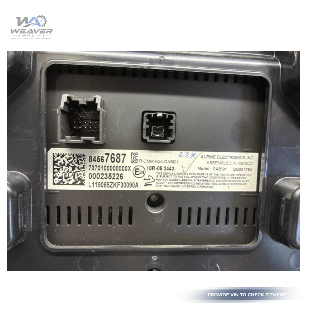 2019–2023 Chevrolet Malibu Dash Mounted Information Display Screen OEM — view 3