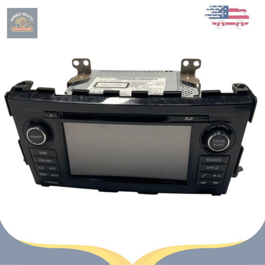 2015 Nissan Altima AM-FM-CD Satellite Navigation Radio Receiver OEM — view 1
