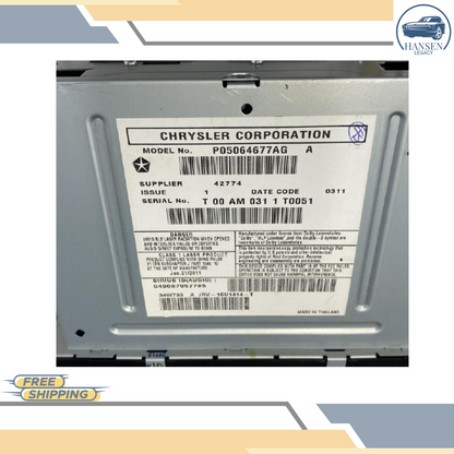 2011–2017 Jeep Patriot Compass AM FM CD DVD Satellite Radio Receiver ID RBZ OEM — view 4
