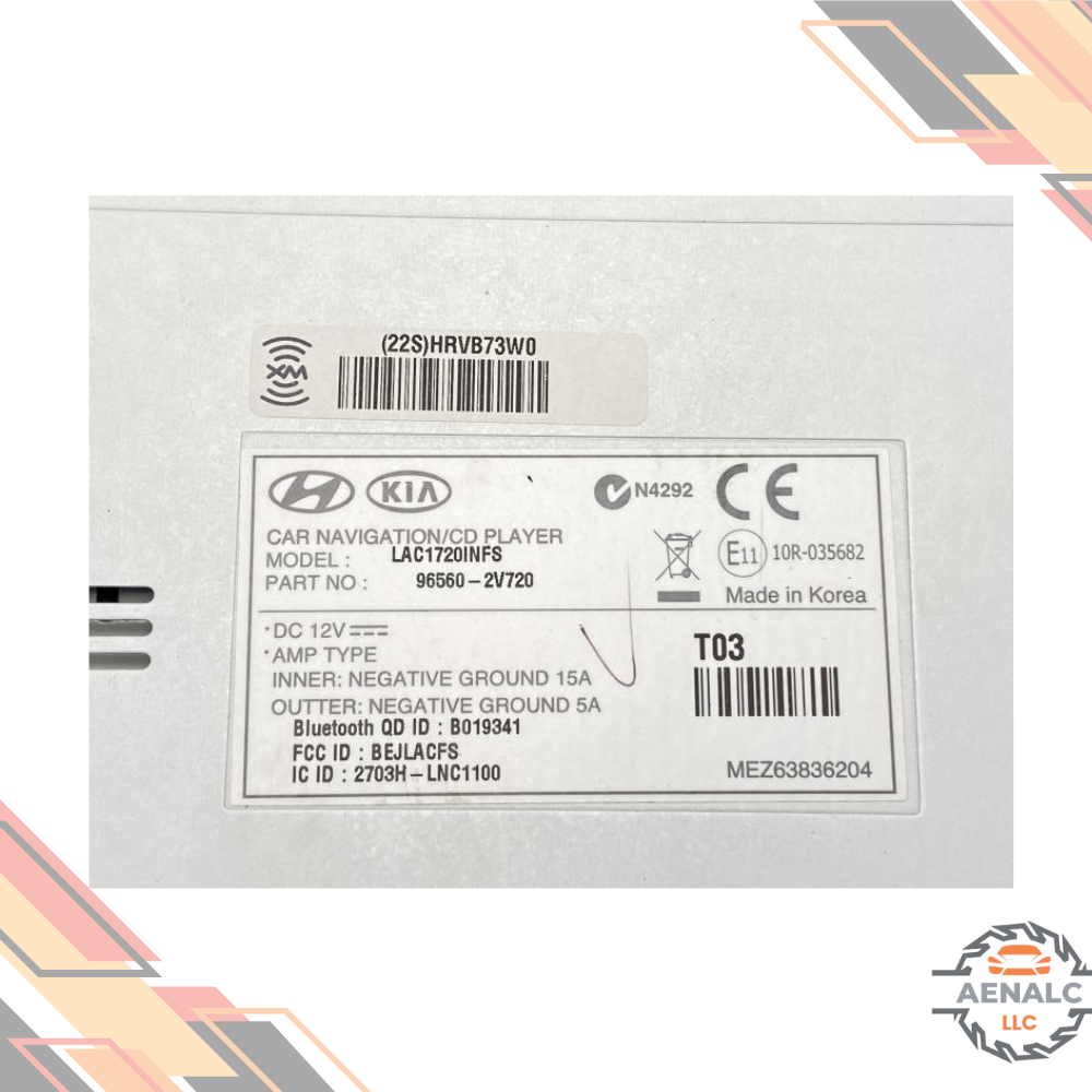 2012–2015 Hyundai Veloster Radio Display Receiver Satellite CD OEM — view 3