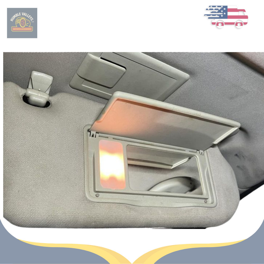2009–2013 Infiniti G37 Left Driver Interior Sun Visor Illuminated Tan 10 12 — view 1