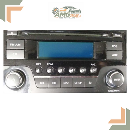 2015–2018 Nissan Versa Radio AM FM CD Player Receiver without Navigation Factory OEM — view 1