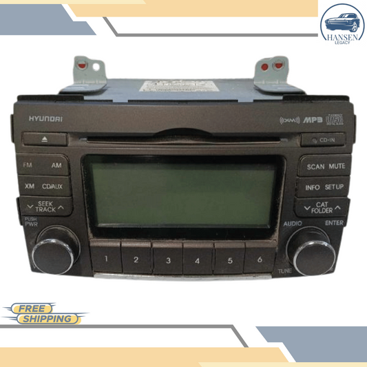2009–2010 Hyundai Sonata Radio Receiver Display AM FM CD XM 96185-3K100 OEM — view 1