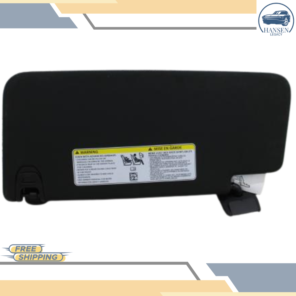 2019–2024 Dodge Ram 1500 Right Passenger Sunvisor Black Illuminated OEM — view 1