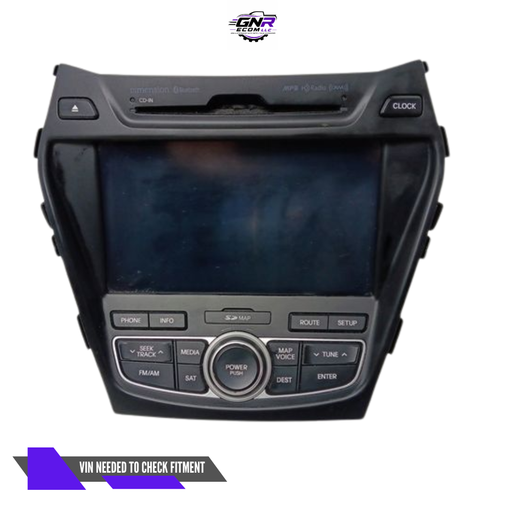 2013–2016 Hyundai Santa Fe Receiver Navigation With Display Screen OEM — view 3