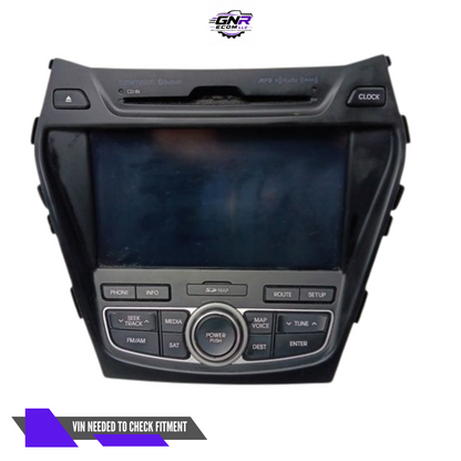 2013–2016 Hyundai Santa Fe Receiver Navigation With Display Screen OEM — view 3
