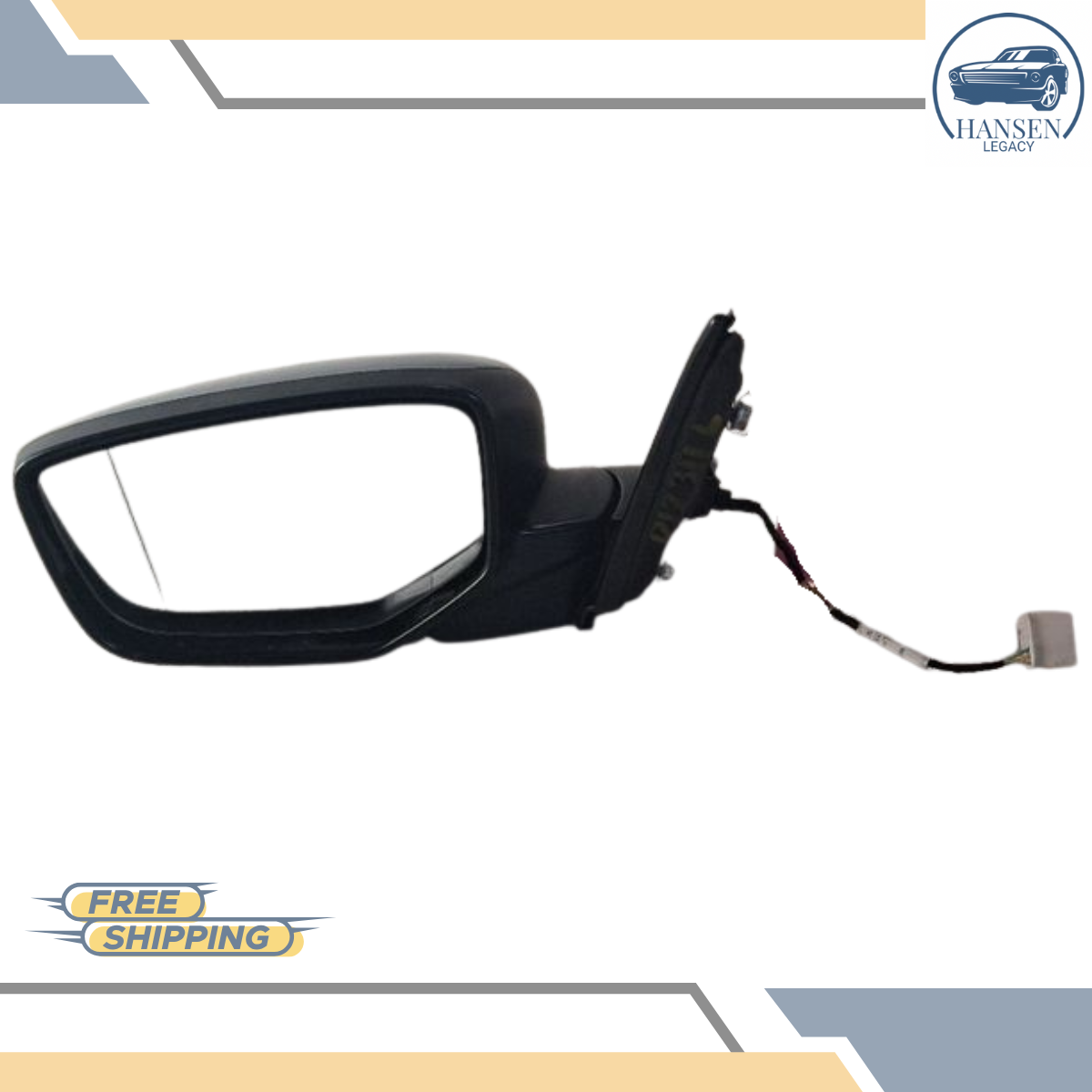 2013–2017 Honda Accord Sedan Left Driver Side View Door Power Mirror Gray LH — view 3