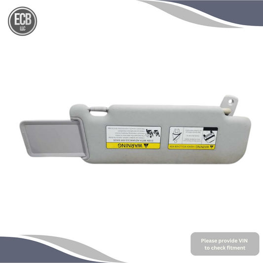 2011–2016 Kia Sportage LH Drive Sunvisor Sun Visor with Mirror & Extender OEM — view 1