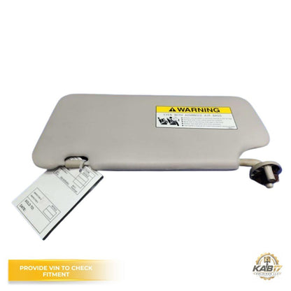 2015–2020 Honda Fit Right Sunvisor Passenger Side RH Sun Visor Gray OEM — view 1