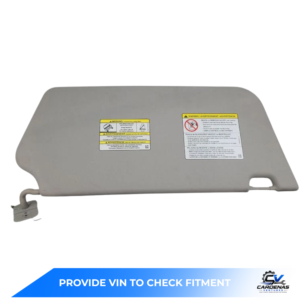 2015–2019 Ford Transit 250 Passenger RH Interior Sun Visor Gray OEM — view 1