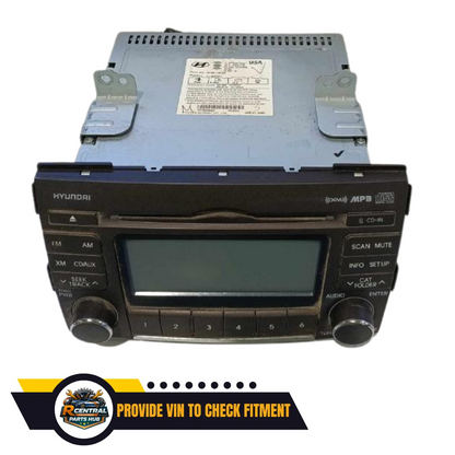2009–2010 Hyundai Sonata Radio Receiver Display AM FM CD XM OEM — view 2
