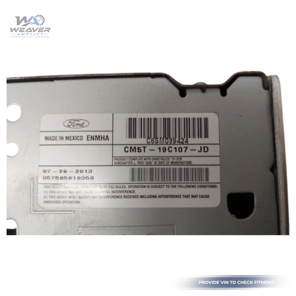 2012–2014 Ford Focus AM FM CD MP3 Radio Receiver CM5T-19C107-JA thru JD OEM — view 4